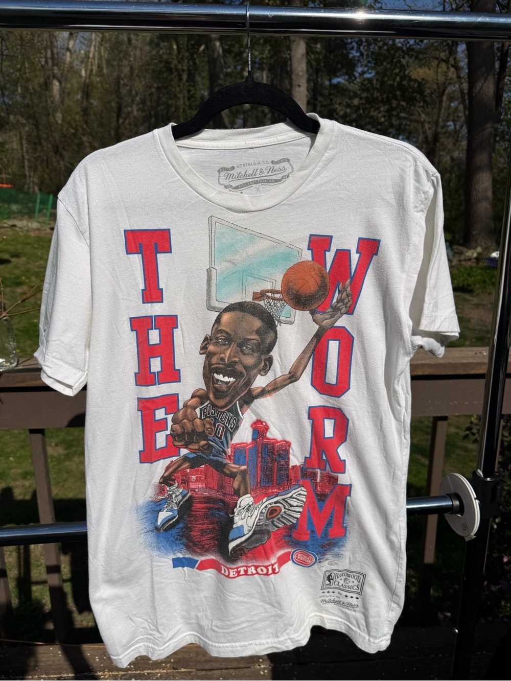 Mitchell & Ness Dennis Rodman 'The Worm' Graphic Basketball T-Shirt
